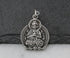 Sterling Silver Artisan Buddha Charm -- SS/CH2/CR134